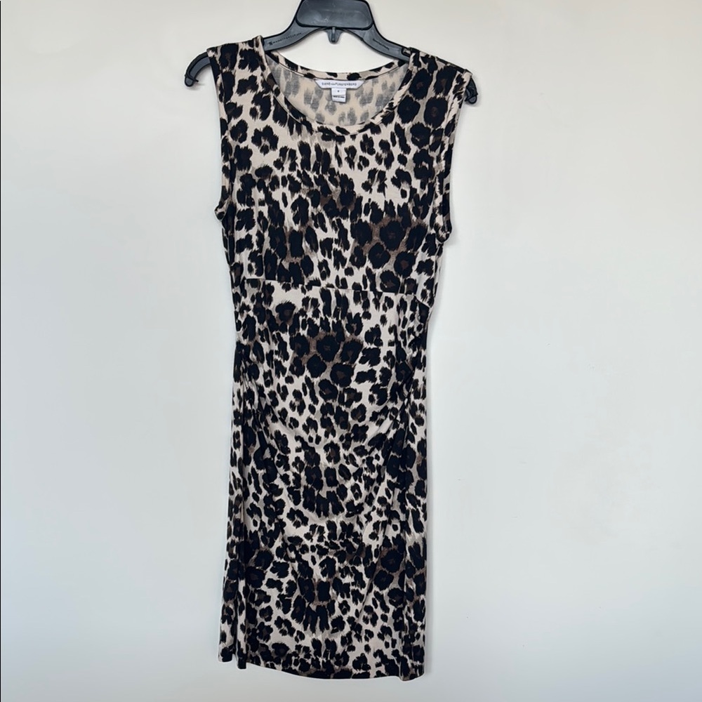 Diane Von Furstenberg Black and White Sheath Mini Dress